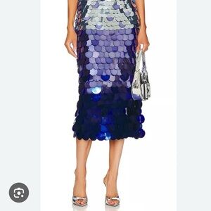 Jonathan Simkhai Elvira Ombré Circle Midi Skirt